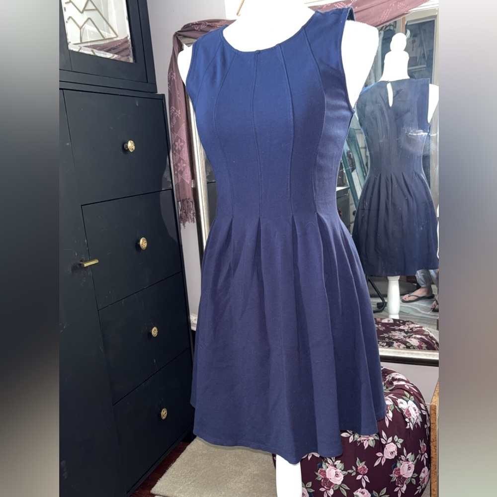Monteau Navy Blue Mini Dress